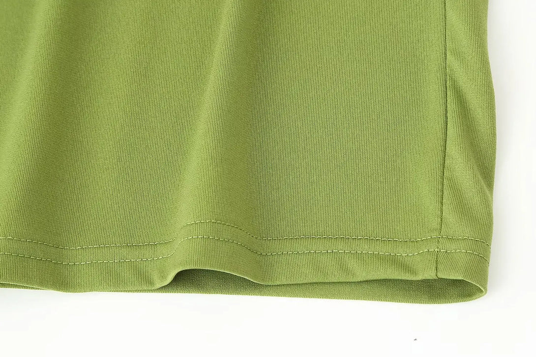 Feminino chique calças sólidas terno sem costas com plissado assimétrico decoração sling top + cintura elástica caída calças de perna larga