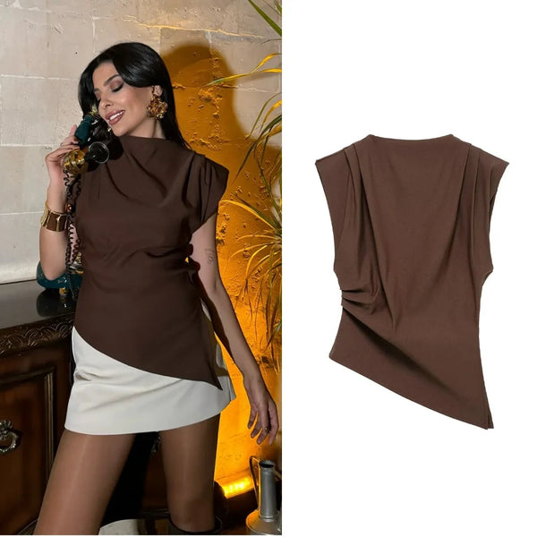 Blusa Assimétrica Feminina - Elegância e Estilo