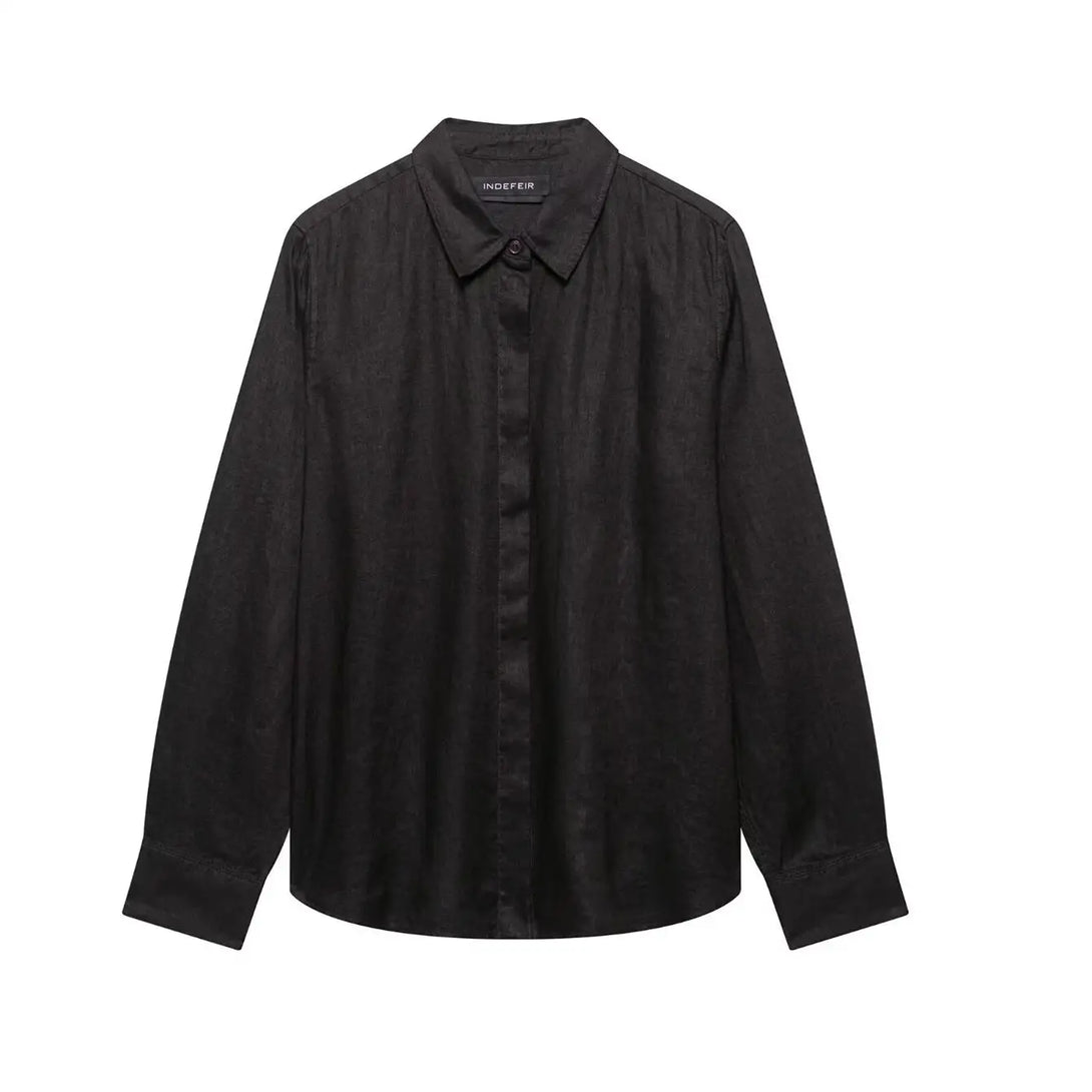 Tfmln 2025 conjuntos de calças blusa feminina escritório senhoras elegante manga longa casual camisa solta perna larga calça ternos roupas simples
