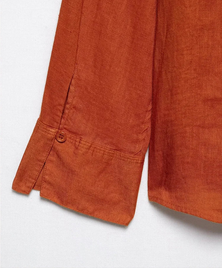 Tfmln 2025 conjuntos de calças blusa feminina escritório senhoras elegante manga longa casual camisa solta perna larga calça ternos roupas simples
